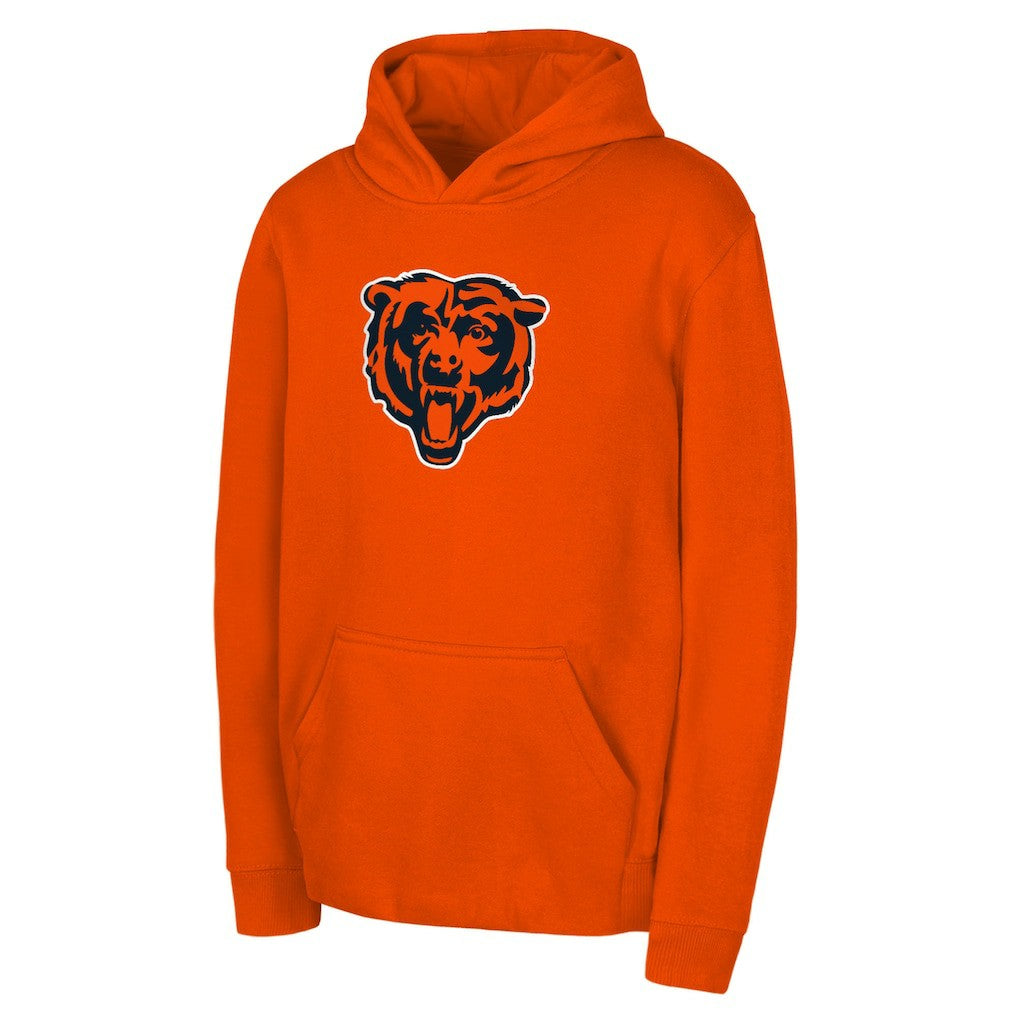 Chicago Bears Youth Team Logo Pullover Hoodie - Orange for sale