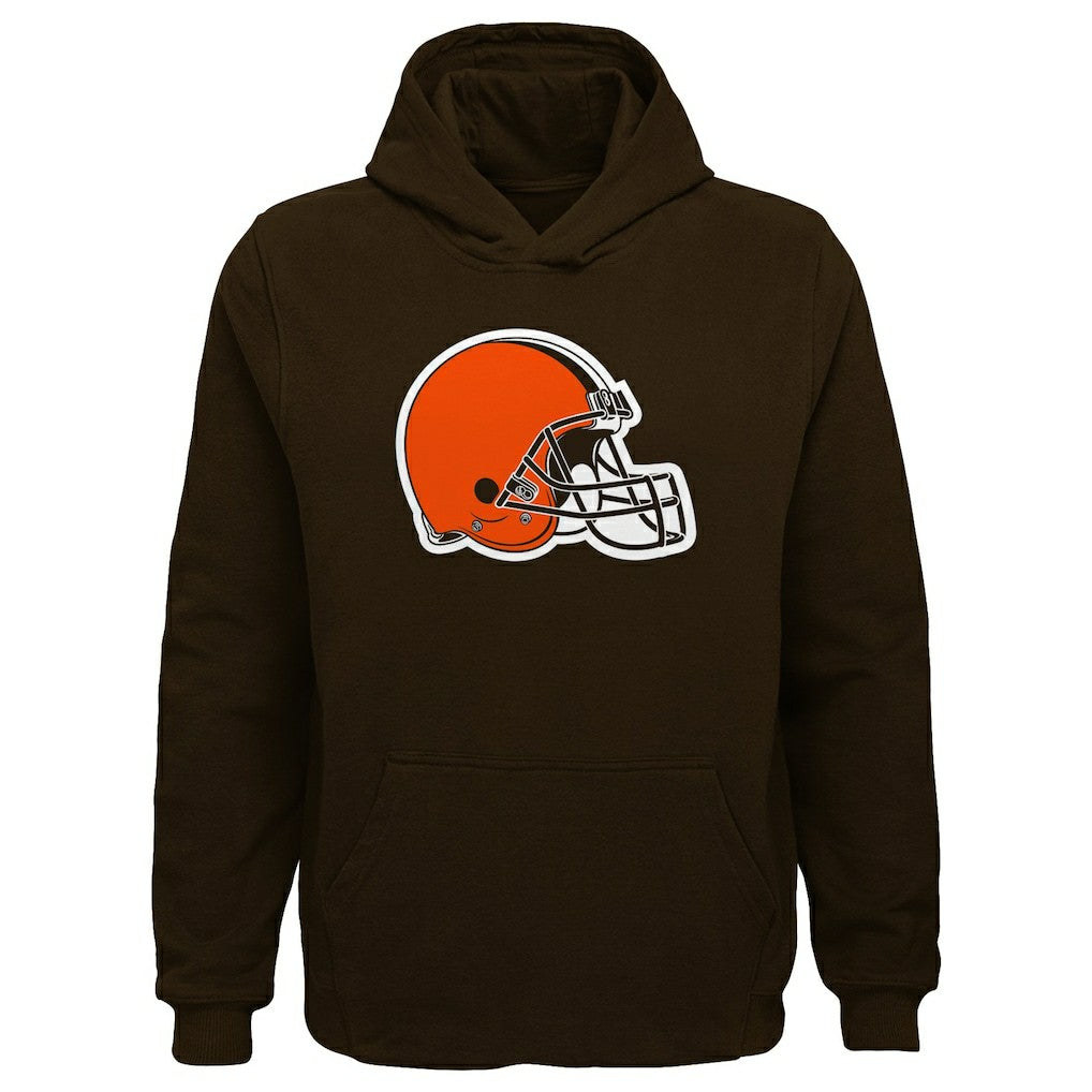 Cleveland Browns Youth Team Logo Pullover Hoodie - Brown outlet