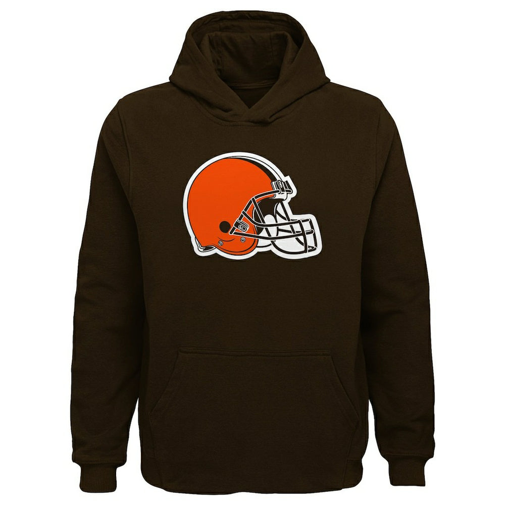 Cleveland Browns Youth Team Logo Pullover Hoodie - Brown outlet