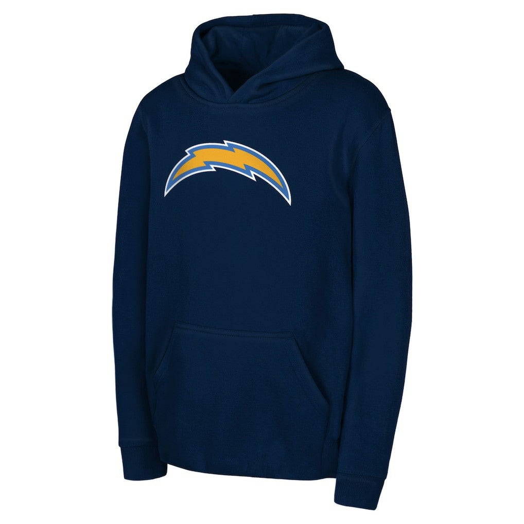 Los Angeles Chargers Youth Team Logo Pullover Hoodie - Navy outlet