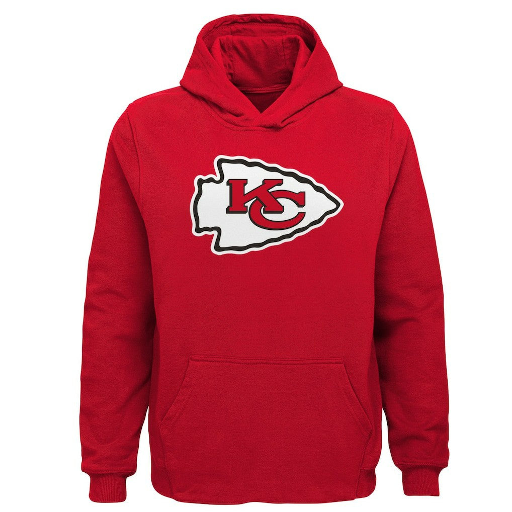 Kansas City Chiefs Youth Team Logo Pullover Hoodie - Red for sale
