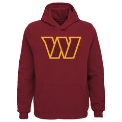 Washington Commanders Youth Team Logo Pullover Hoodie - Burgundy online