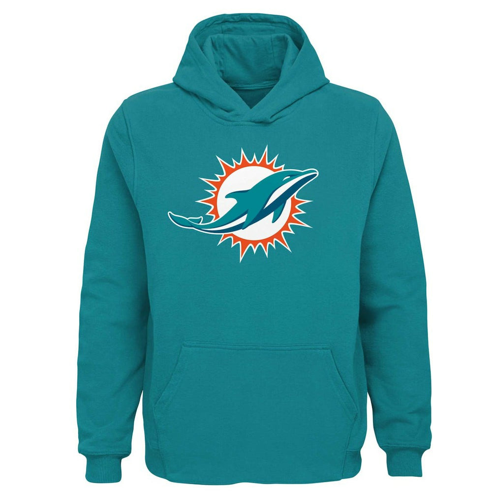 Miami Dolphins Youth Team Logo Pullover Hoodie - Aqua for sale