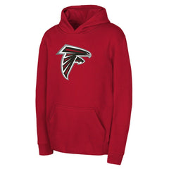 Atlanta Falcons Youth Team Logo Pullover Hoodie - Red on sale