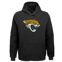 Jacksonville Jaguars Youth Team Logo Pullover Hoodie - Black outlet