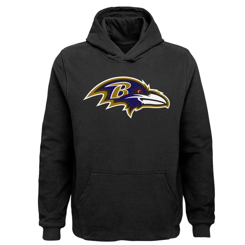 Baltimore Ravens Youth Team Logo Pullover Hoodie - Black online