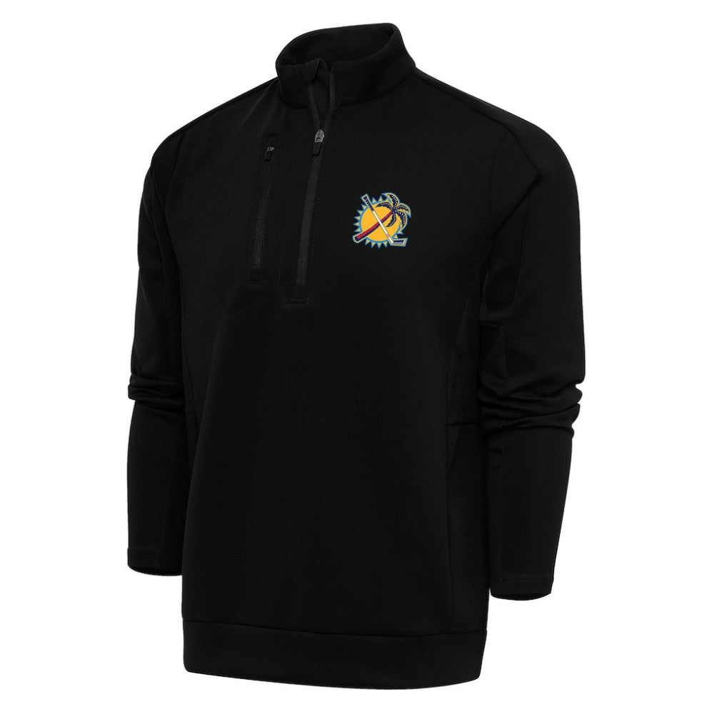 Florida Panthers Antigua Special Edition 2.0 Generation Quarter-Zip Pullover Top Black