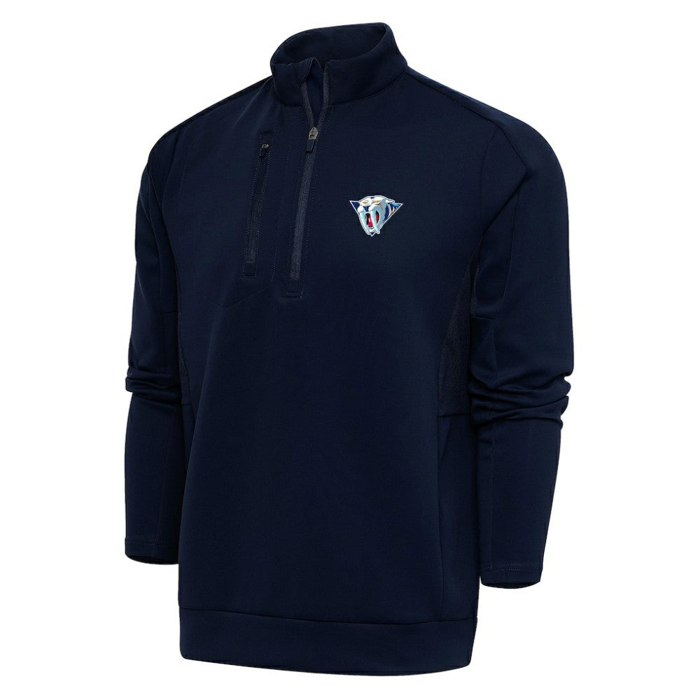 Nashville Predators Antigua Special Edition 2.0 Generation Quarter-Zip Pullover Top Navy
