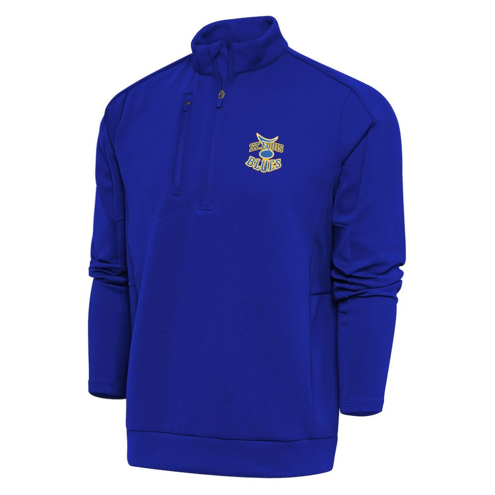 St. Louis Blues Antigua Special Edition 2.0 Generation Quarter-Zip Pullover Top Royal