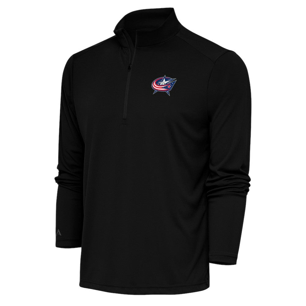 Columbus Blue Jackets Antigua Special Edition 2.0 Tribute Quarter-Zip Pullover Top Black