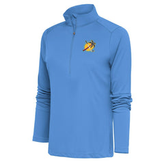 Florida Panthers Antigua Women's Special Edition 2.0 Tribute Quarter-Zip Pullover Top Light Blue