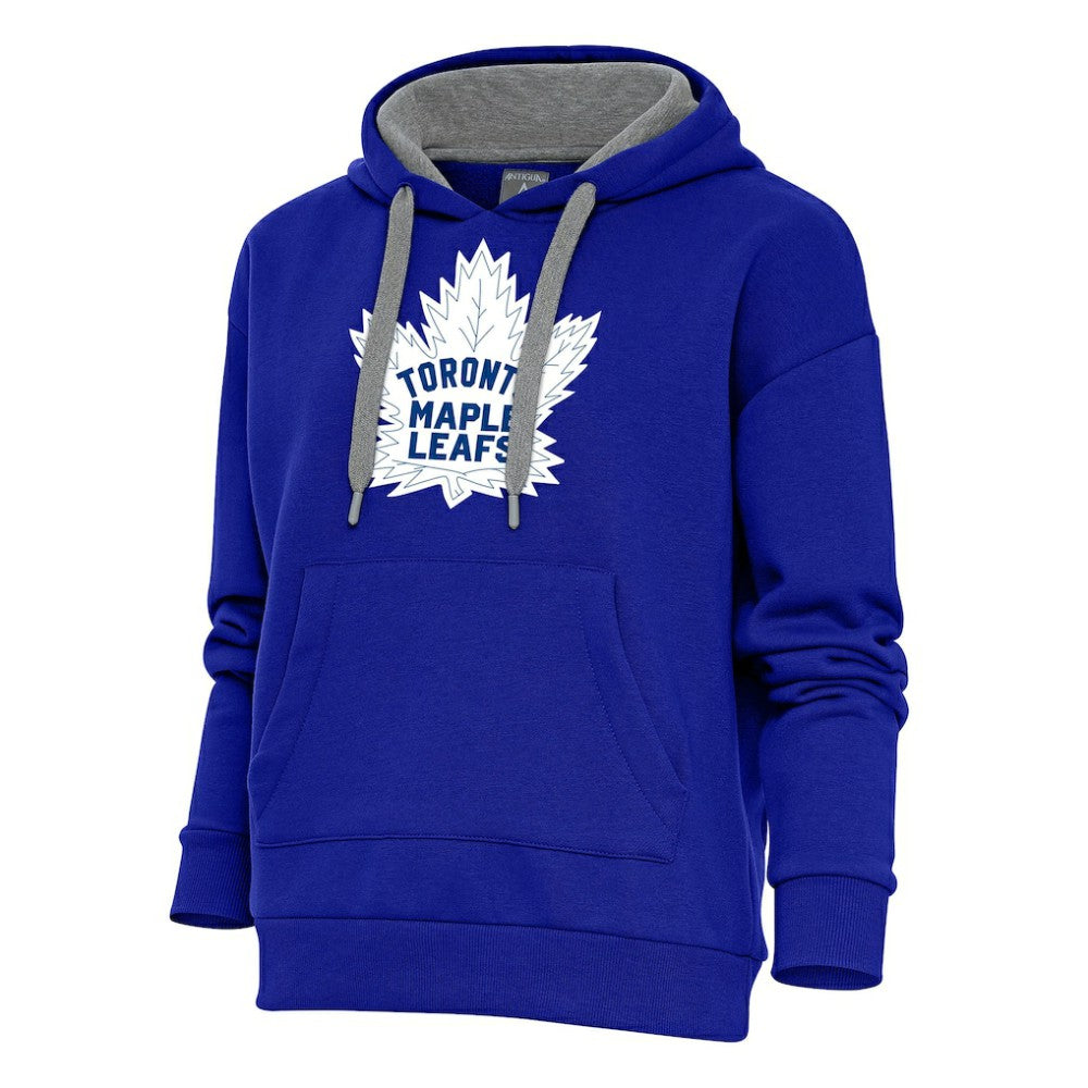 Toronto Maple Leafs Antigua Women's Special Edition 2.0 Victory Pullover Hoodie Royal