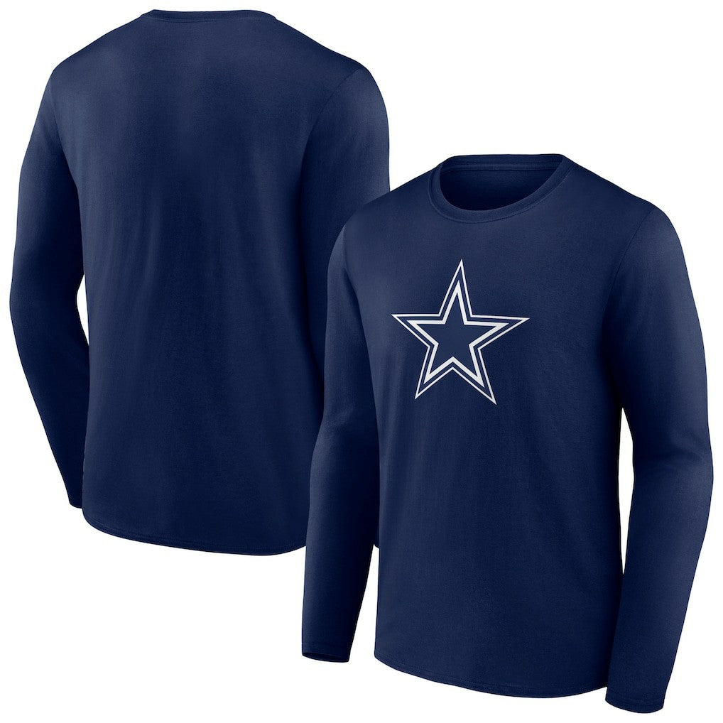 Dallas Cowboys Primary Logo Long T-Shirt - Navy online