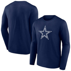 Dallas Cowboys Primary Logo Long T-Shirt - Navy online