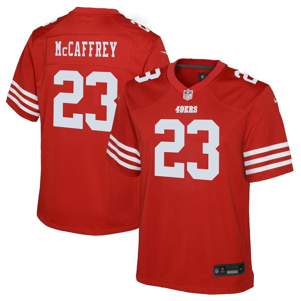 Christian McCaffrey San Francisco 49ers Youth Game Jersey - Scarlet | Nike for sale