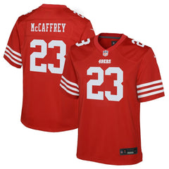 Christian McCaffrey San Francisco 49ers Youth Game Jersey - Scarlet | Nike for sale
