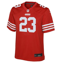 Christian McCaffrey San Francisco 49ers Youth Game Jersey - Scarlet | Nike for sale