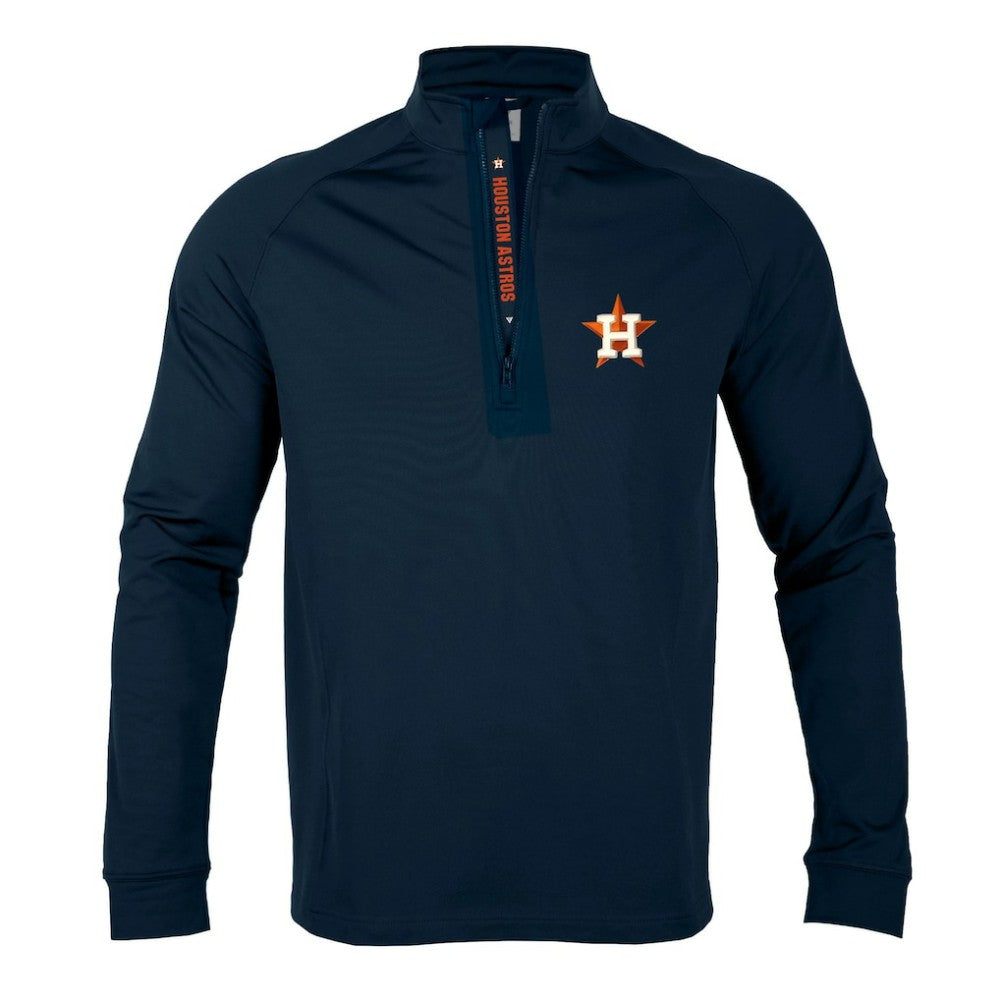 Houston Astros Levelwear Calibre Quarter-Zip Pullover Top - Navy