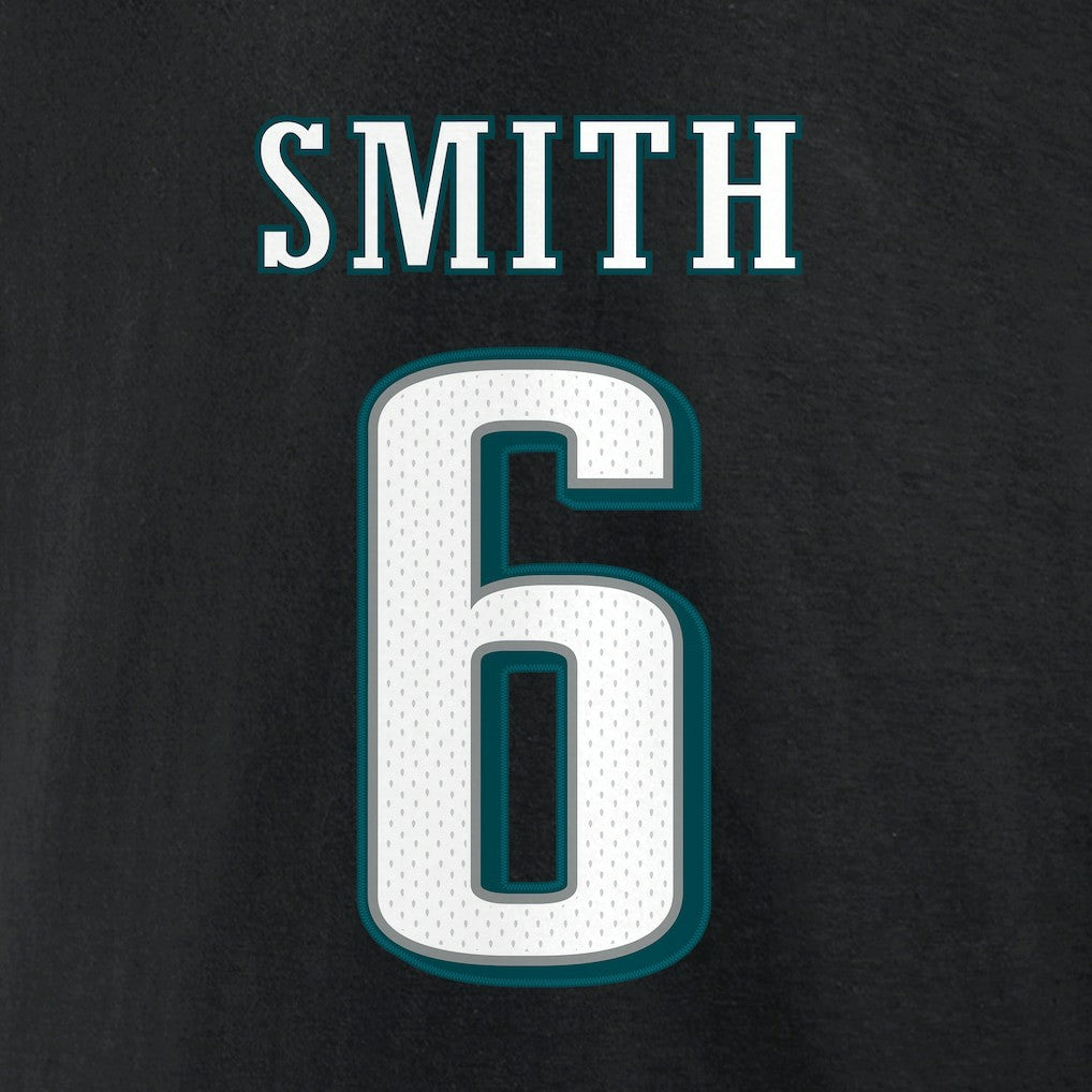 DeVonta Smith Philadelphia Eagles Icon Player Name & Number T-Shirt - Black cheap