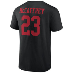 Christian McCaffrey San Francisco 49ers Icon Player Name & Number T-Shirt - Black for sale