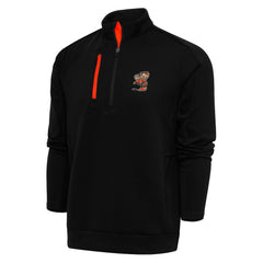 Cleveland Browns Antigua Team Logo Generation Quarter-Zip Pullover Jacket - Black online