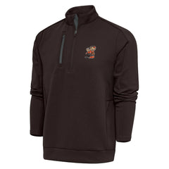Cleveland Browns Antigua Team Logo Generation Quarter-Zip Pullover Jacket - Brown online