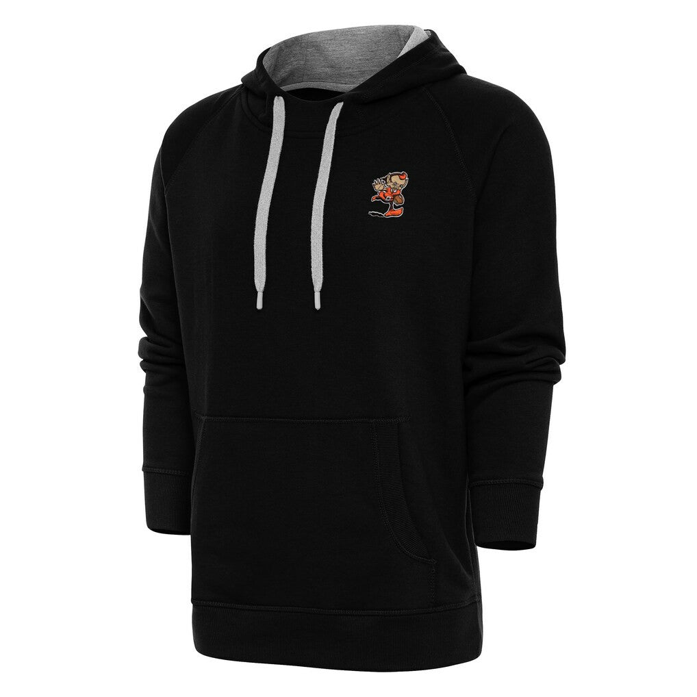 Cleveland Browns Antigua Team Logo Victory Pullover Hoodie - Black outlet