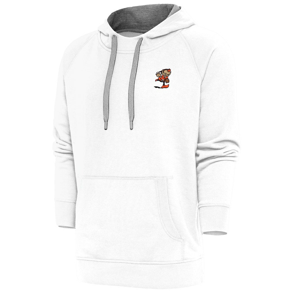 Cleveland Browns Antigua Team Logo Victory Pullover Hoodie - White cheap