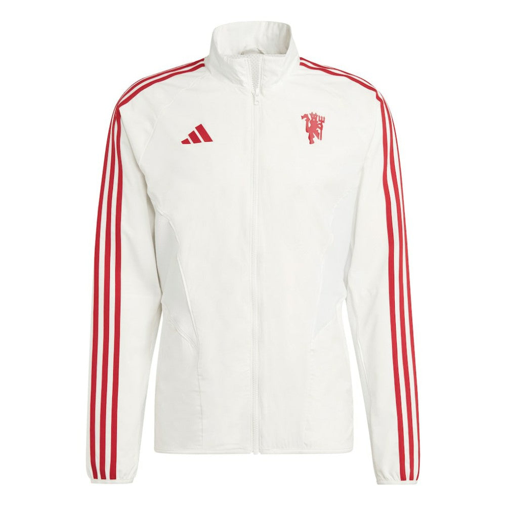 Manchester United 2023/24 Anthem Full-Zip Jacket - White | Adidas shop