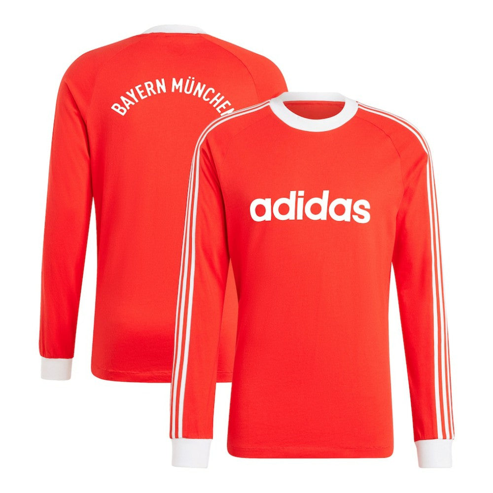 Bayern Munich Originals Energy Drop '70s Long Sleeve Jersey - Red | Adidas online