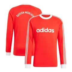 Bayern Munich Originals Energy Drop '70s Long Sleeve Jersey - Red | Adidas online