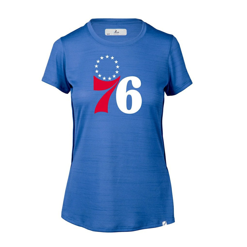 Philadelphia 76ers Levelwear Women's Lux Core T-Shirt - Heather Royal shop