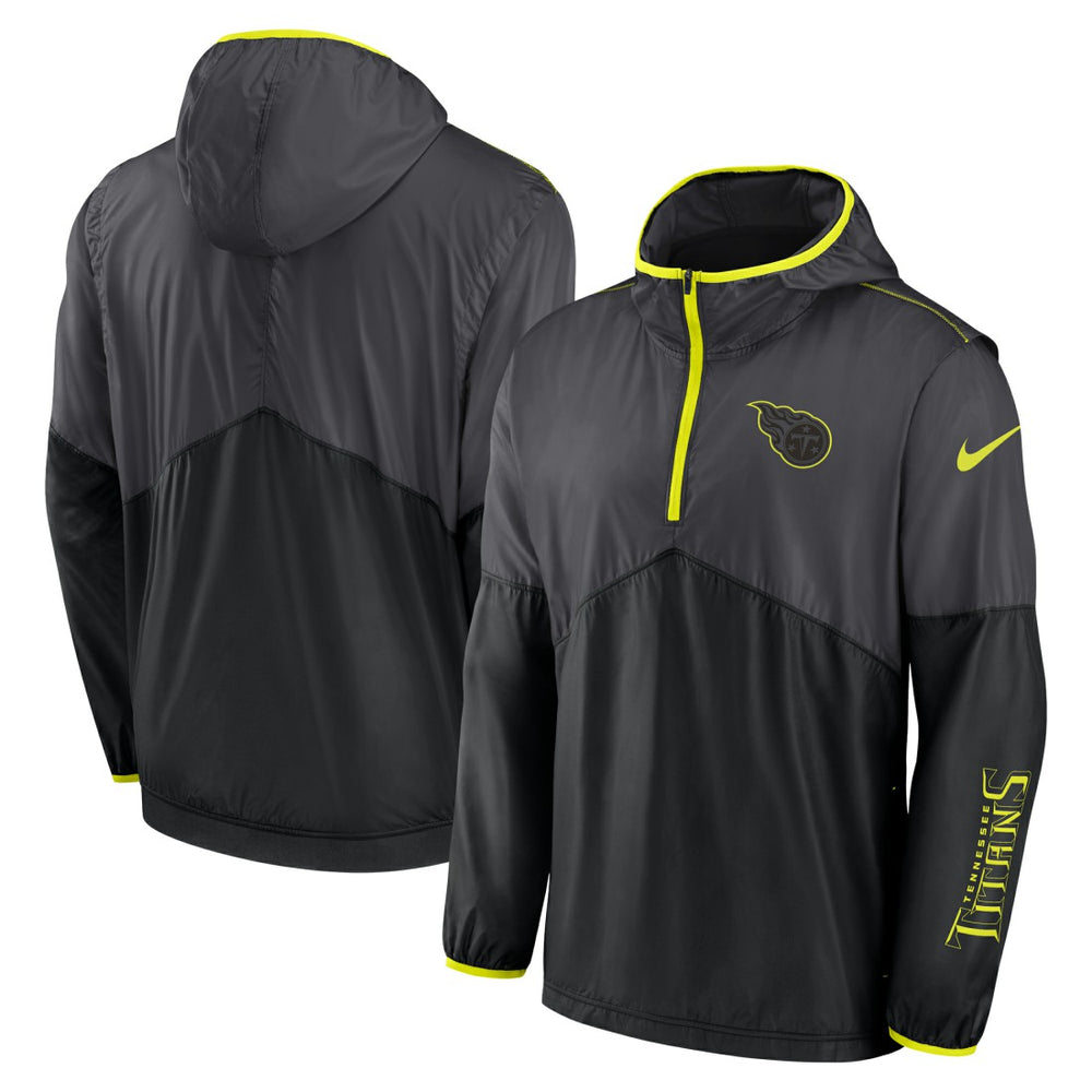 Tennessee Titans Volt Hoodie Half-Zip Jacket - Anthracite | Nike outlet