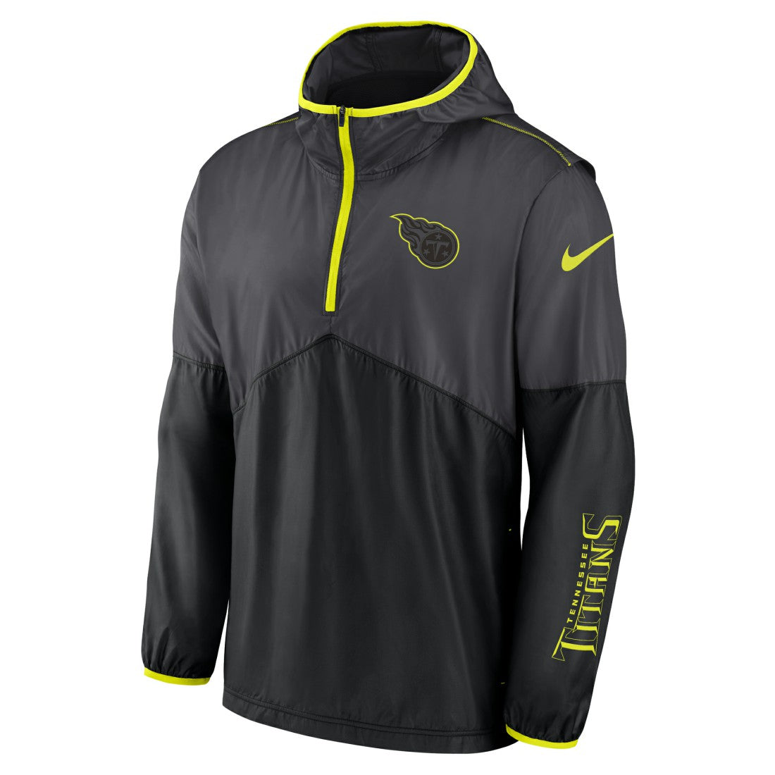 Tennessee Titans Volt Hoodie Half-Zip Jacket - Anthracite | Nike outlet
