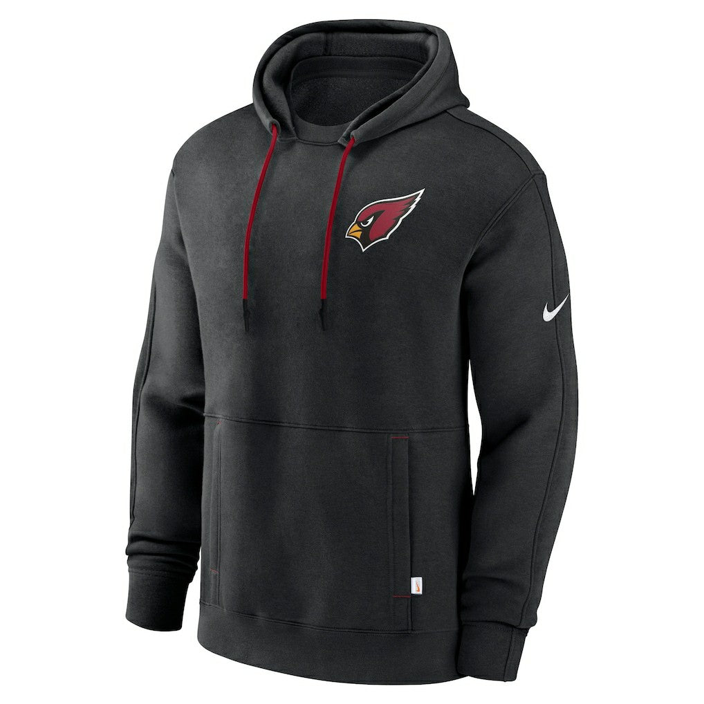 Arizona Cardinals Layered Logo Statement Pullover Hoodie - Black | Nike for sale