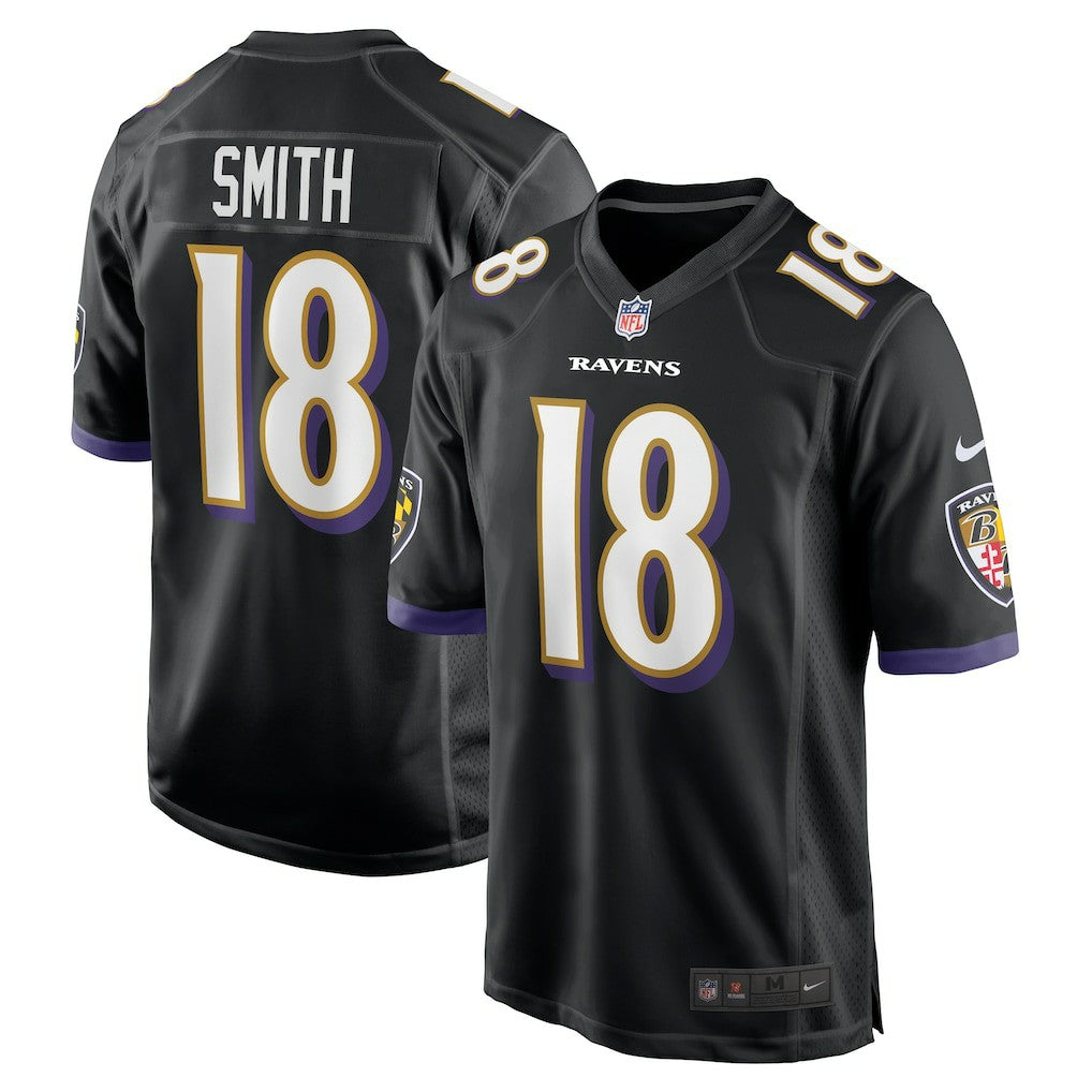 Roquan Smith Baltimore Ravens Alternate Game Jersey - Black | Nike outlet