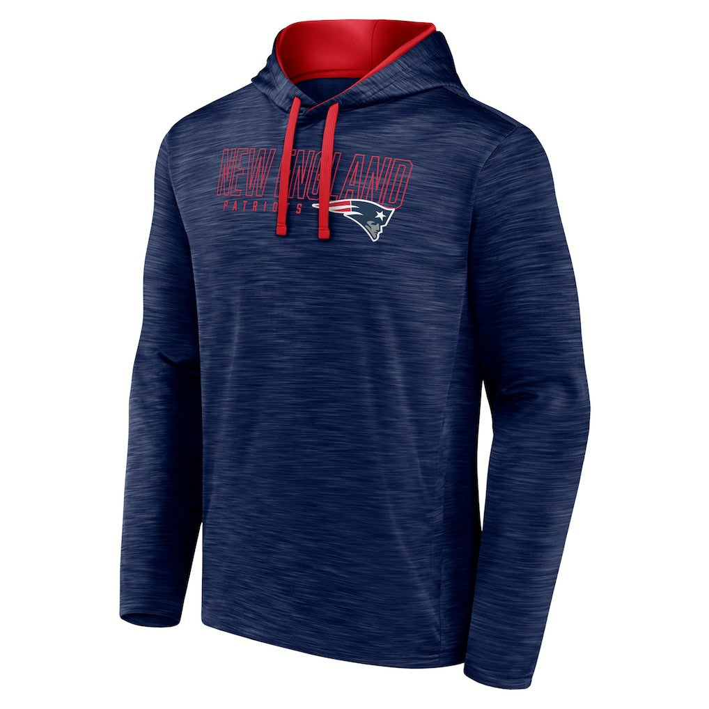 New England Patriots Hook and Ladder Pullover Hoodie - Heather Navy outlet