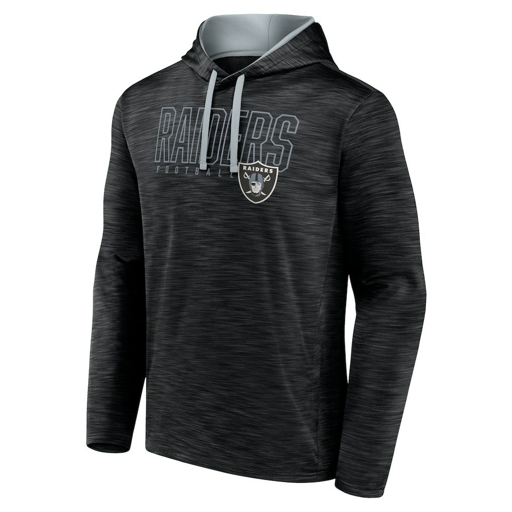 Las Vegas Raiders Hook and Ladder Pullover Hoodie - Heather Black for sale