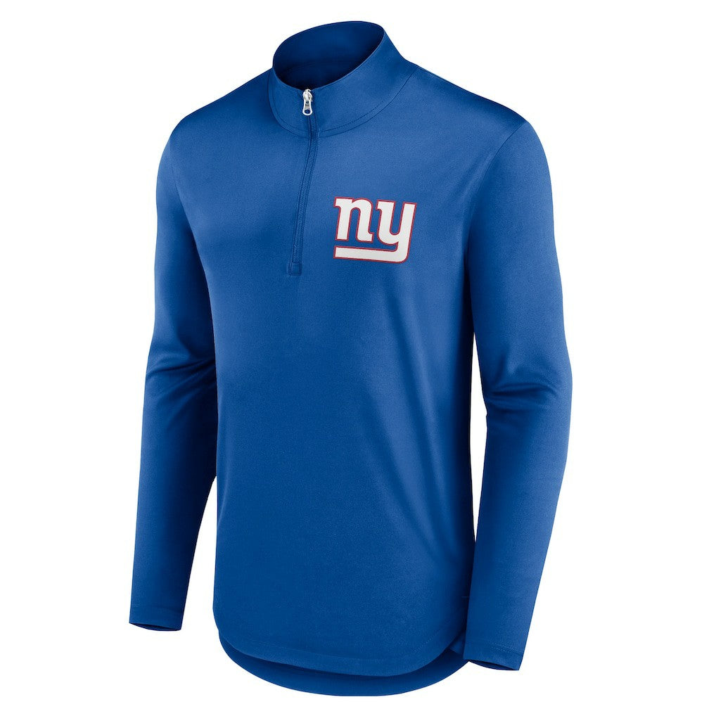 New York Giants Quarterback Quarter-Zip Top - Royal on sale