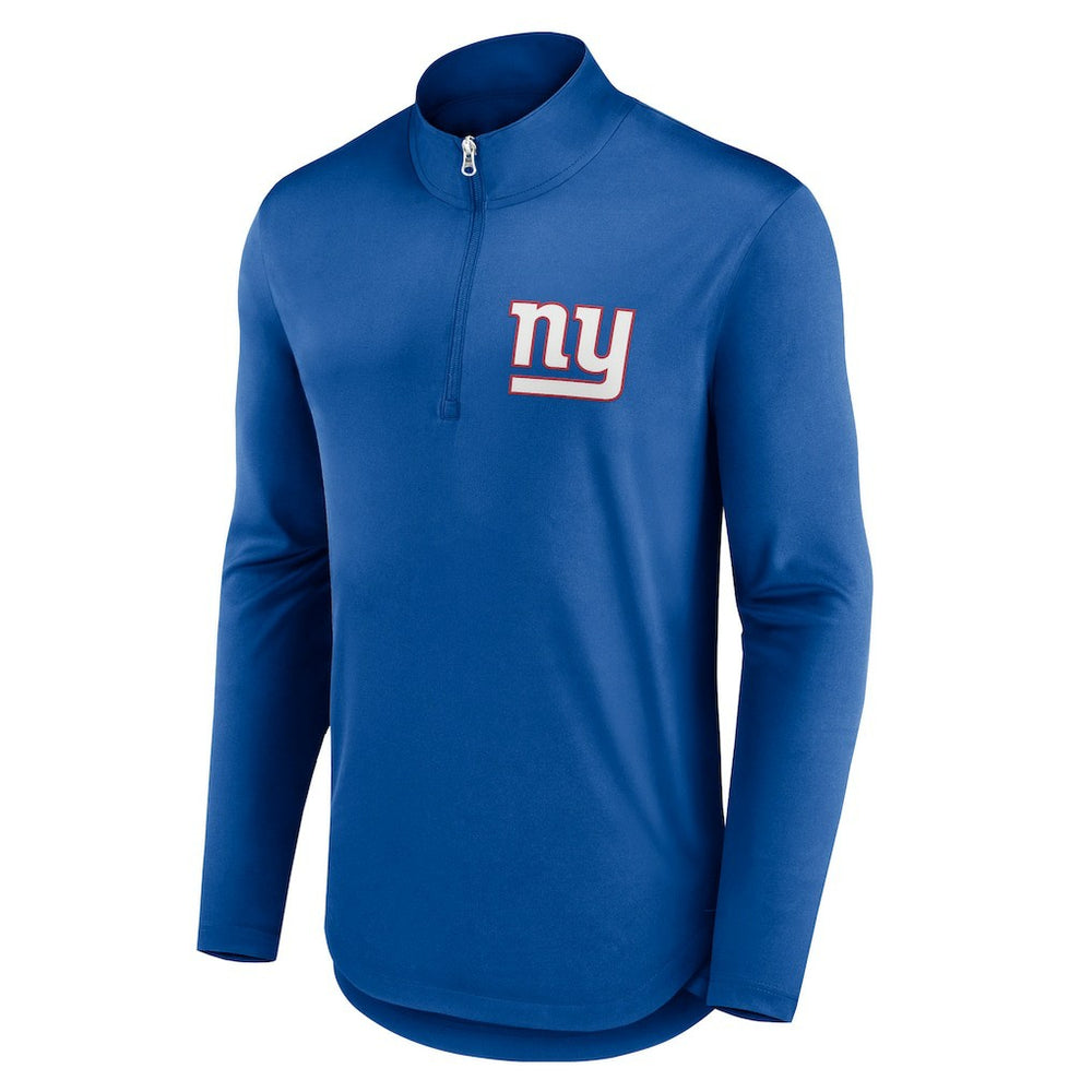 New York Giants Quarterback Quarter-Zip Top - Royal on sale