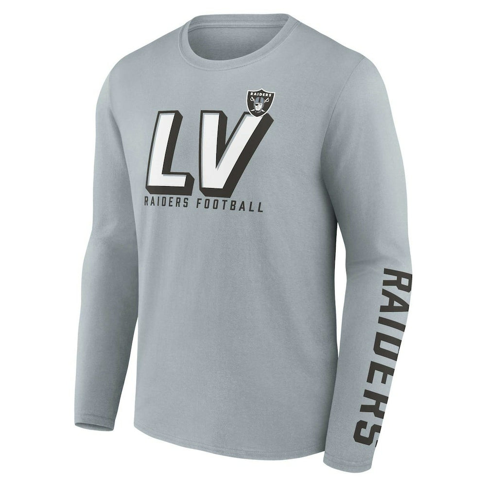 Las Vegas Raiders Two-Pack T-Shirt Combo Set - Silver/Black cheap