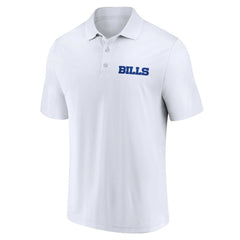 Buffalo Bills Lockup Two-Pack Polo Set - White/Royal for sale