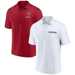 Tampa Bay Buccaneers Lockup Two-Pack Polo Set - White/Red for sale