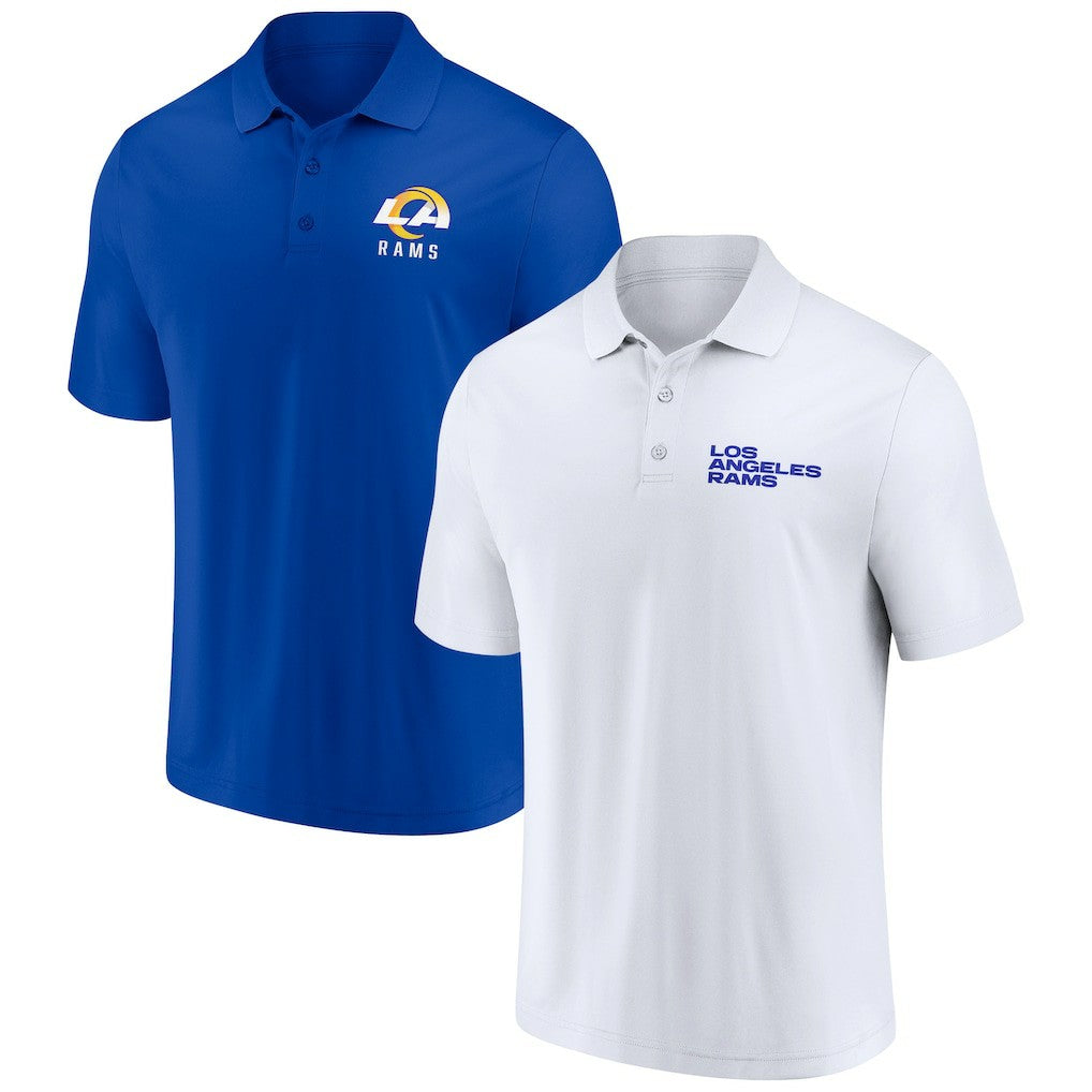 Los Angeles Rams Lockup Two-Pack Polo Set - White/Royal on sale