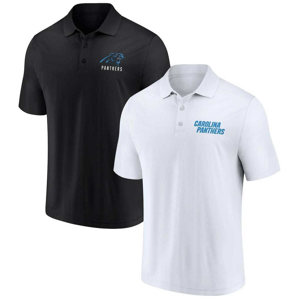 Carolina Panthers Lockup Two-Pack Polo Set - White/Black online