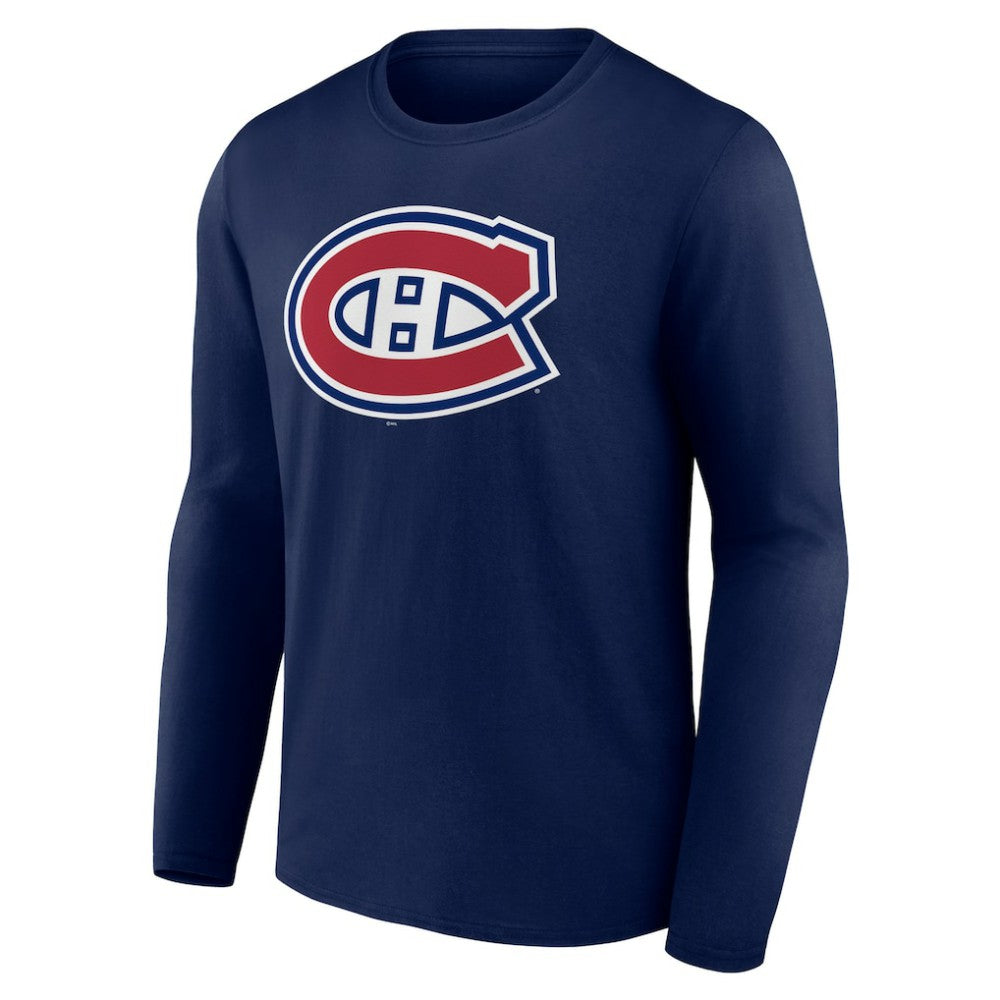 Montreal Canadiens Primary Logo Team Long Sleeve T-Shirt Navy