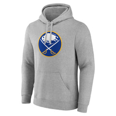 Buffalo Sabres Primary Team Logo Pullover Hoodie Gray