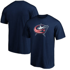 Columbus Blue Jackets Primary Logo T-Shirt Navy