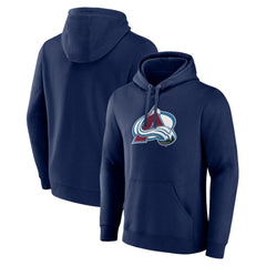 Colorado Avalanche Primary Team Logo Pullover Hoodie Navy