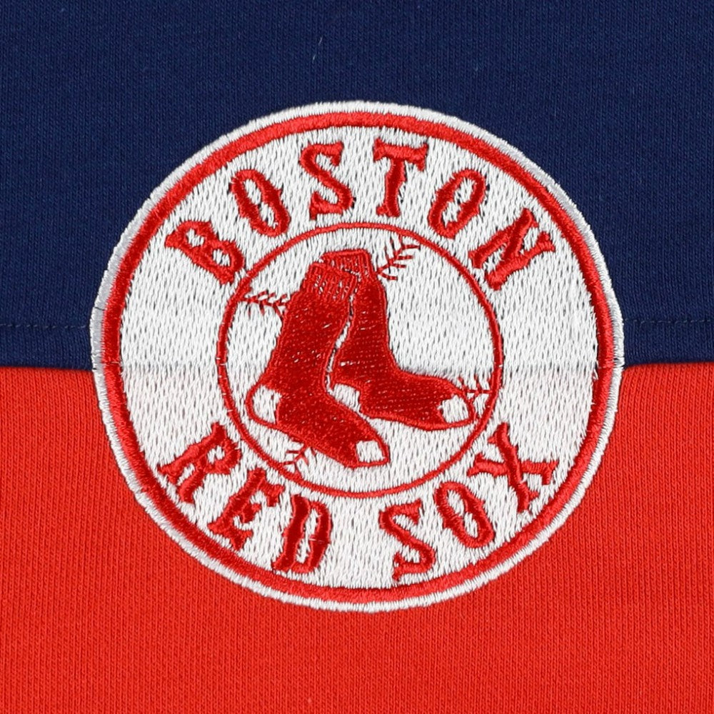 Boston Red Sox The Wild Collective Women's Color Block Half-Zip Jacket - Navy/Red